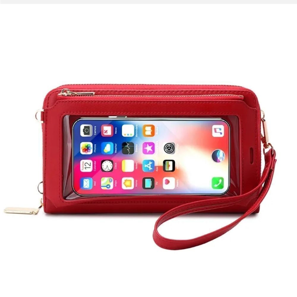 RFID Blocking Wallet for Women's Touch Screen Handbag Cell Phone Purse Crossbody